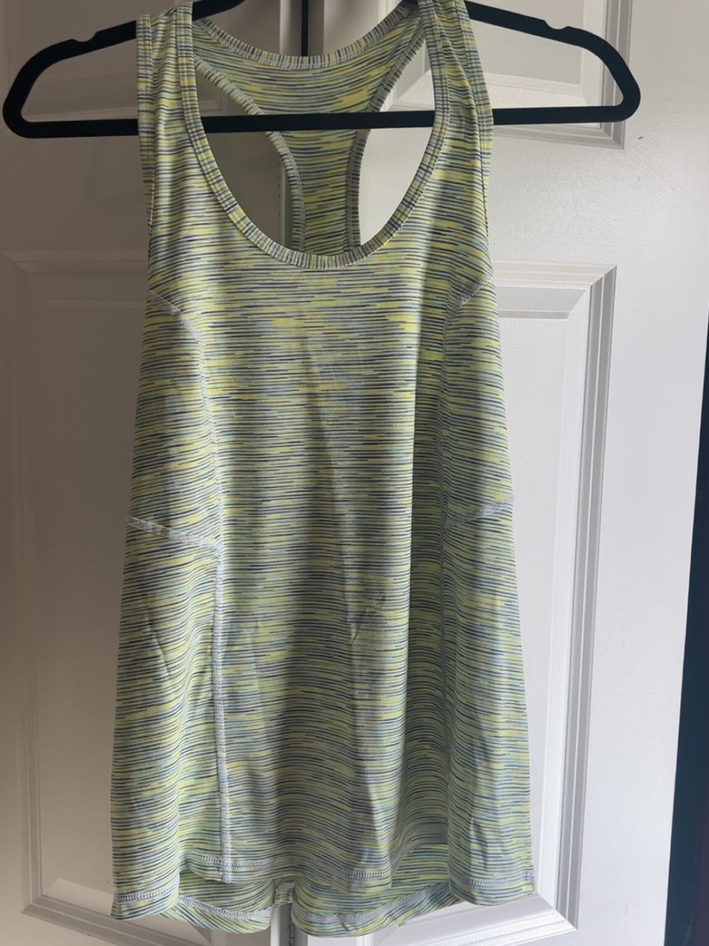 Xersion Women's Racerback Performance Tank Top - Yellow/Gray